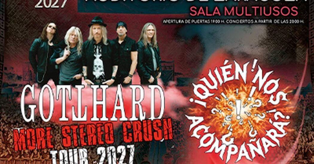 Gotthard en Zaragoza 2027: entradas desde 49,50 €, consigue la tuya