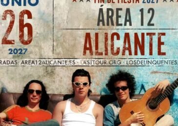 Los Delinqüentes abrirán la temporada 2027 de Área 12 Alicante
